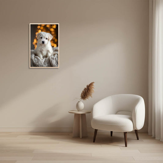 Fluffy puppy - winter warmth